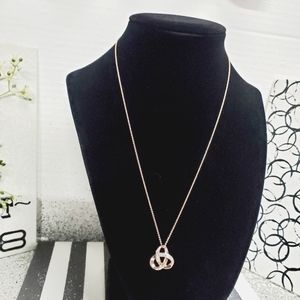 Genuine 18k Rose Gold Over 925 18' Designer Necklace & Pendant Authentic LG